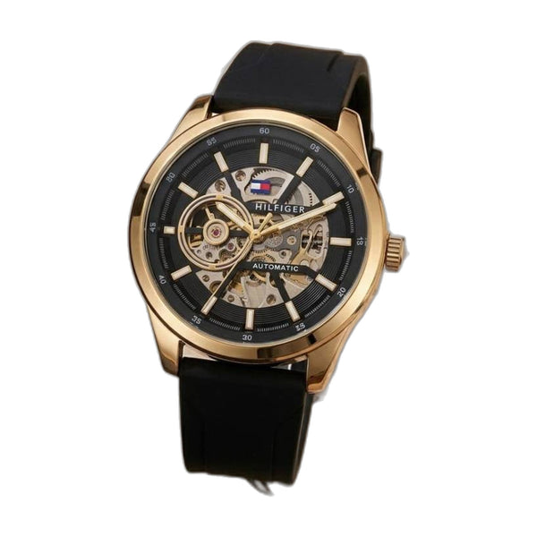 Tommy Hilfige_r Automatic Silicon Black-Gold