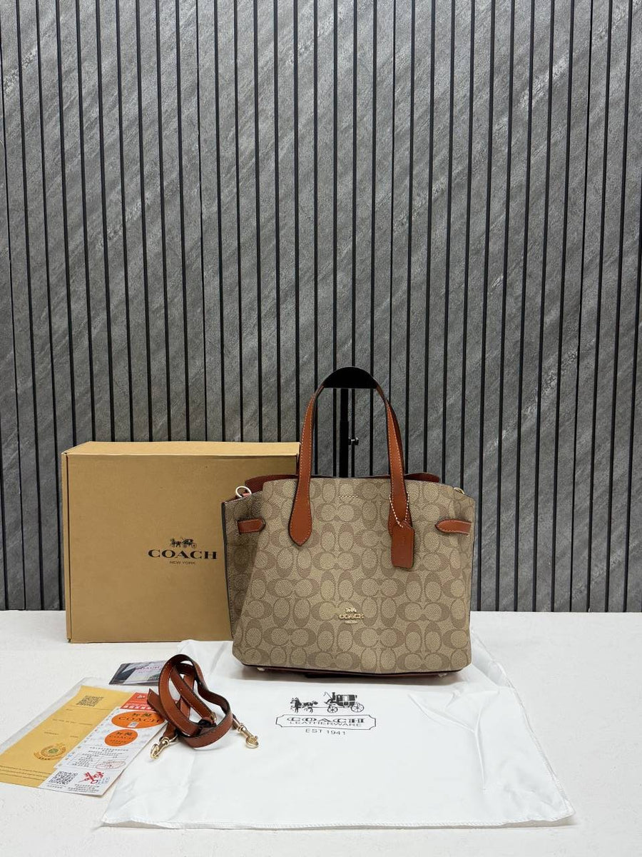 Coach Hanna CarryAll Medium Satchel Bag With Original Box & DustCover