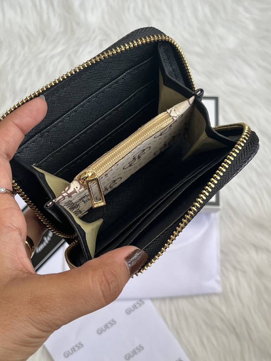 Guess 03 Gray Mini Zippy Wallet With Original Box - Dust Cover - Card Premium Packing