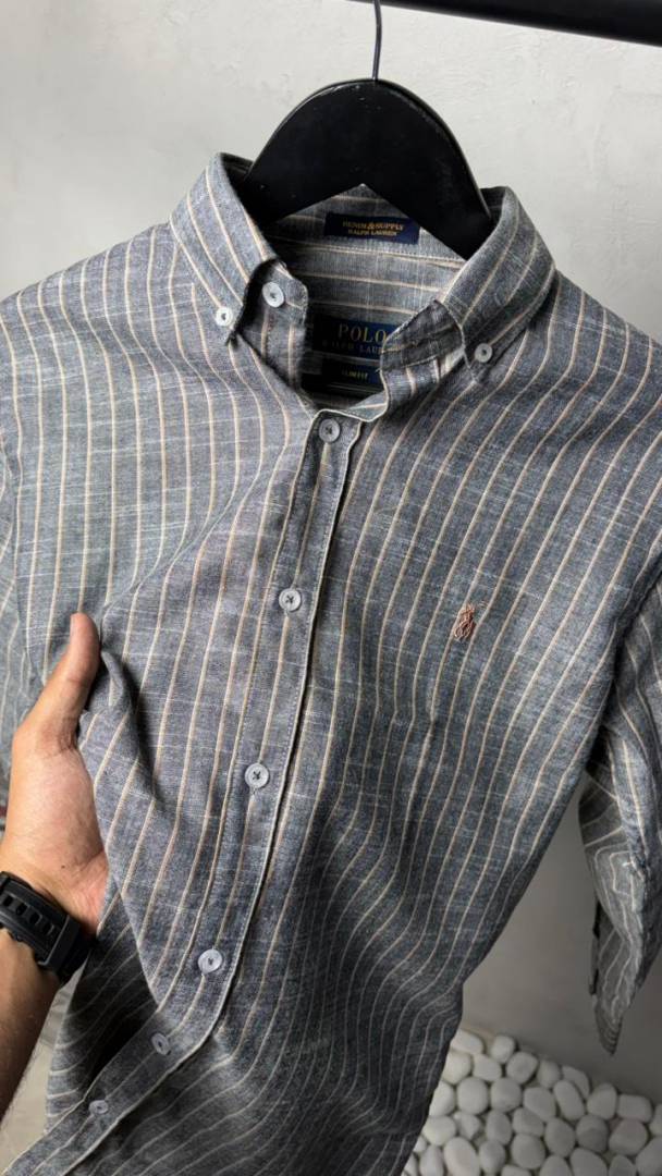 Ralph_ Laure_n Premium Linen Stripes Shirts 2435.