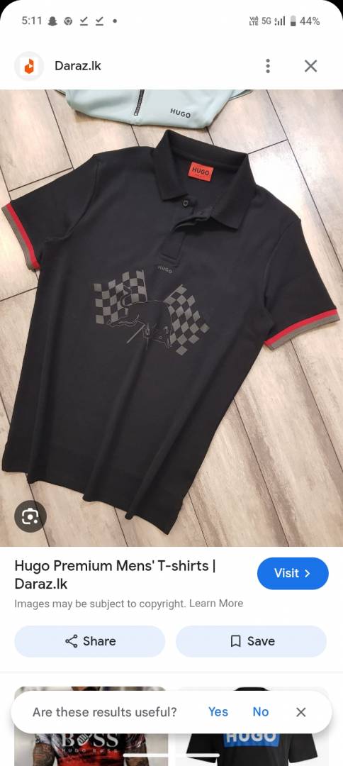 SALE Hugo Bos premium Polo Tshirt black with flag print