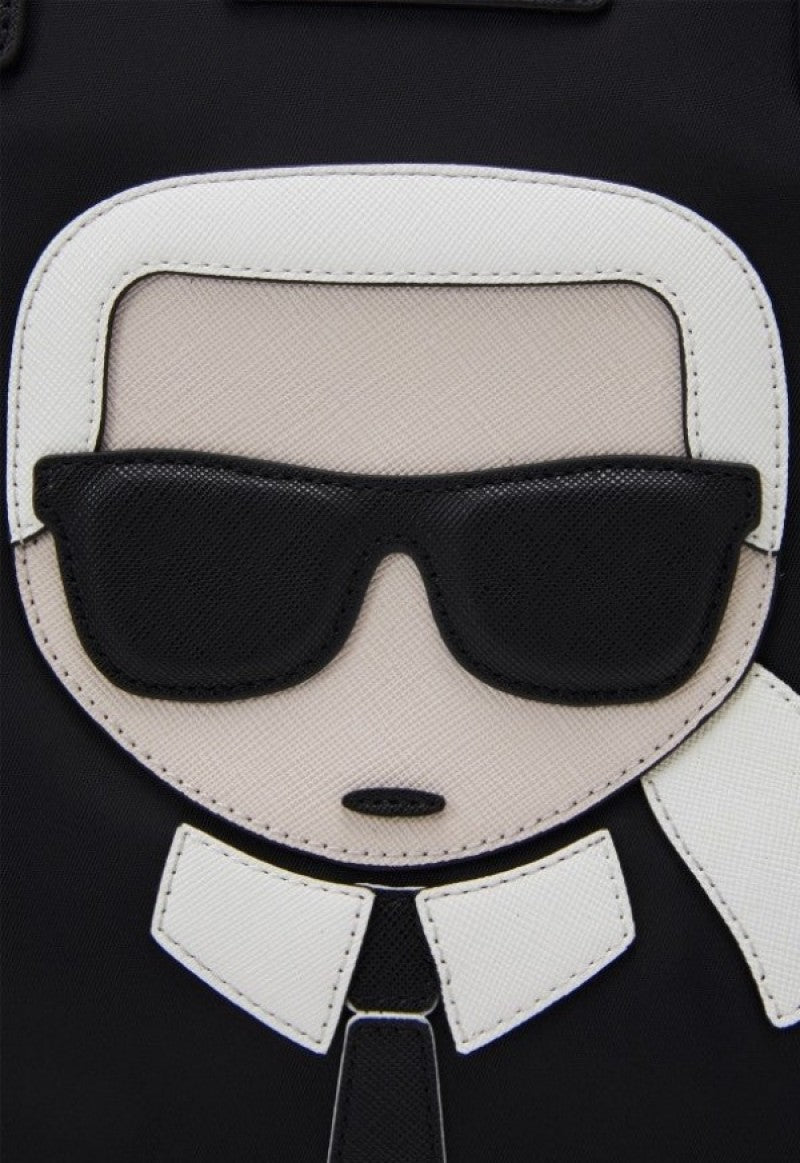 KARL LAGERFELD Premium Duffle Messenger Bag With Dust Bag (Black - 222)