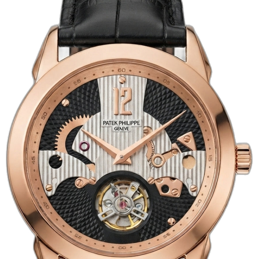 Patek Phillipe Peacock Witness Tourbillon Copper Black Dial
