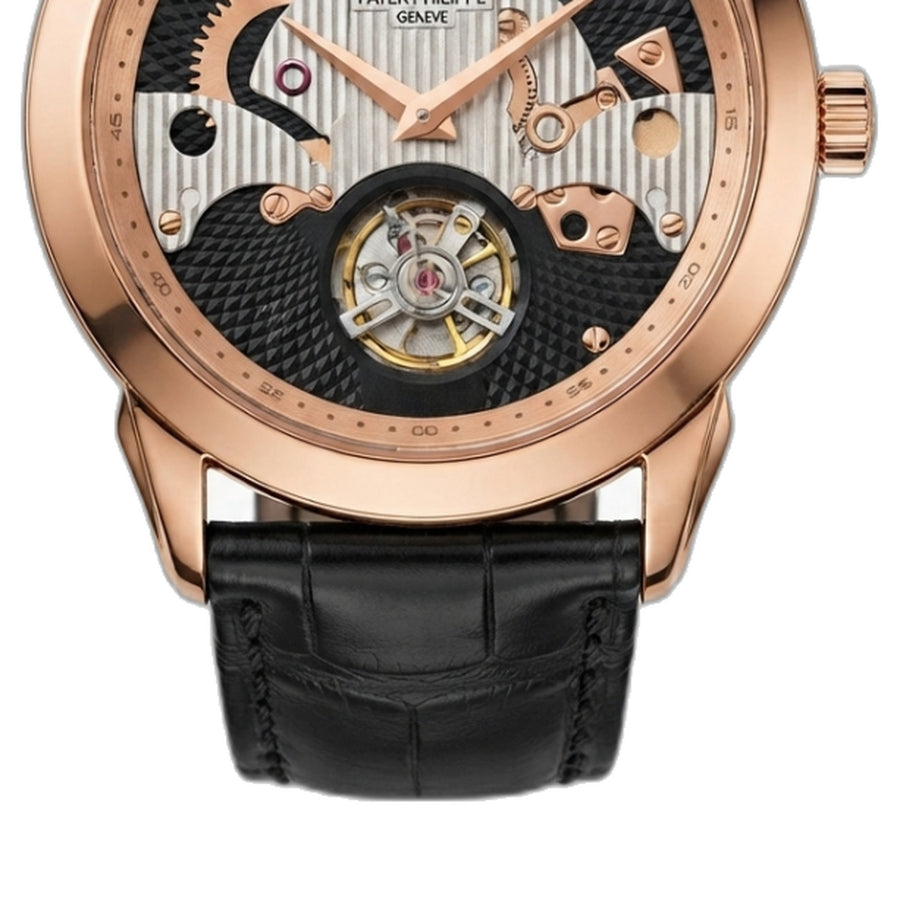Patek Phillipe Peacock Witness Tourbillon Copper Black Dial
