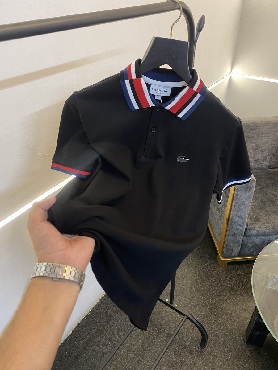 Lacoste Imported quality polo tshirt black