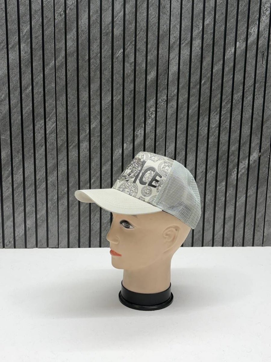 Versace Medusa Front Logo Premium Trucker Hat With Safety Box