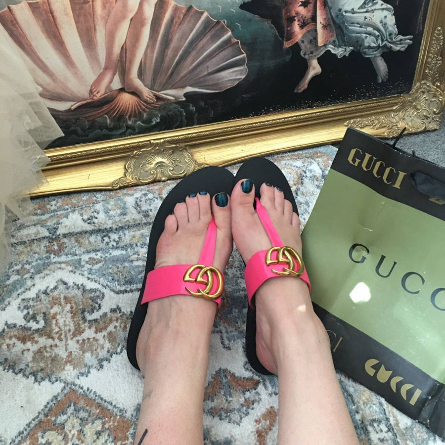 Gucci_GG_Pink_Thong_Sandals_For_Her_With_Original_Box_And_Dustcover