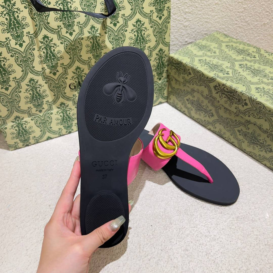 Gucci_GG_Pink_Thong_Sandals_For_Her_With_Original_Box_And_Dustcover