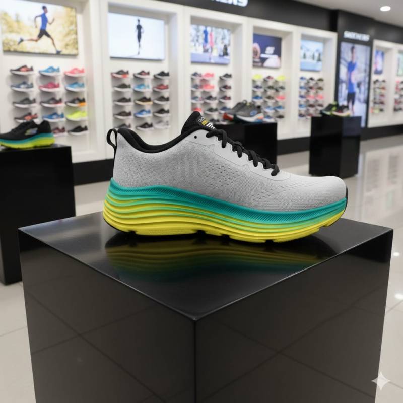 Sketcher.s Slip in Max Cushioning Endeavor Grey Multi