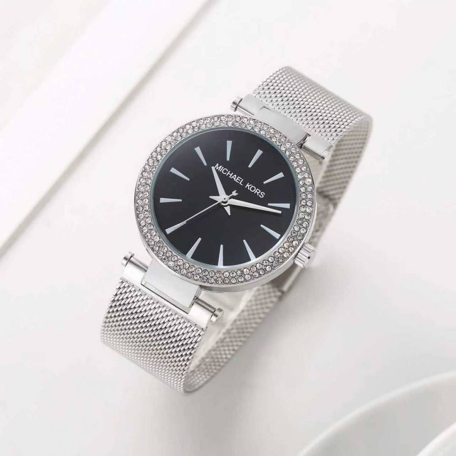 Michael Kors Darci Silver-Black