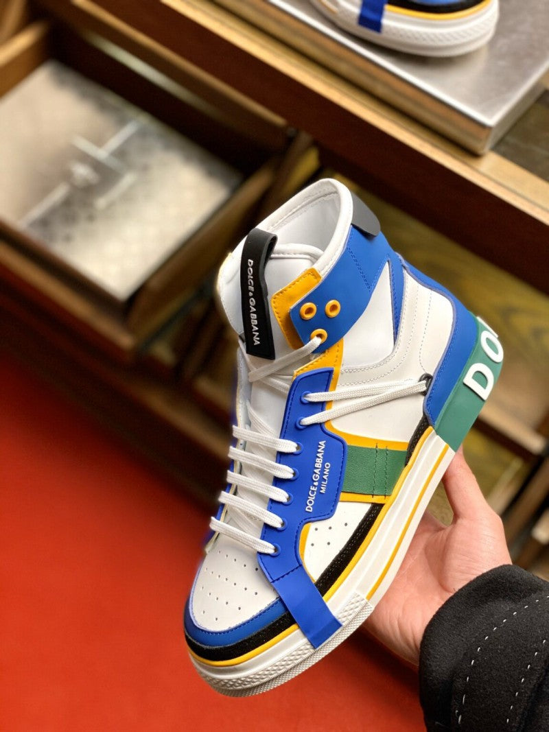 Dolce Gabana Sneaker Calfskin 2 Zero custom High in Blu Fix
