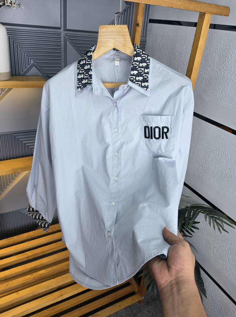 Dio Collor Logo Shirt Sky S113-SK