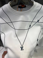 v-uitton imported sweatshirt store article navy blue