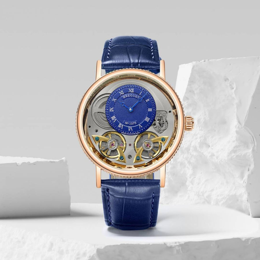 Breguet double engine blue copper