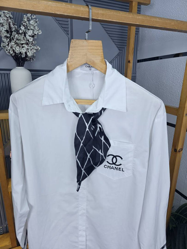 CHEN LOGO SHIRT WHITE S137-W