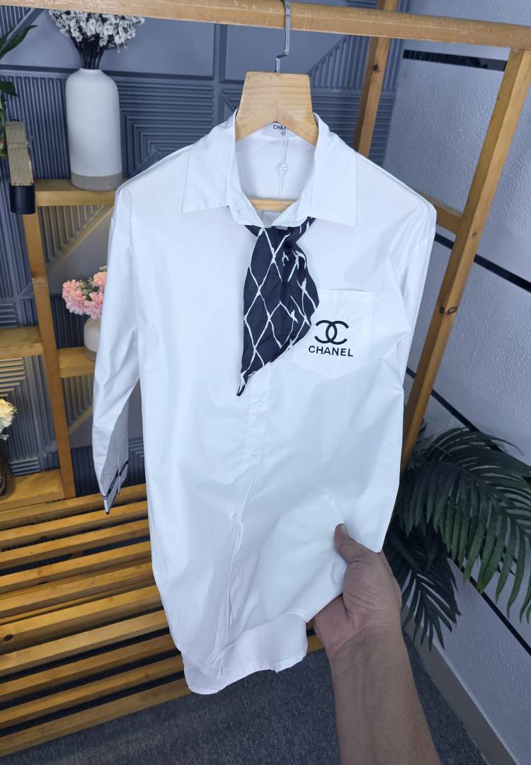 CHEN LOGO SHIRT WHITE S137-W
