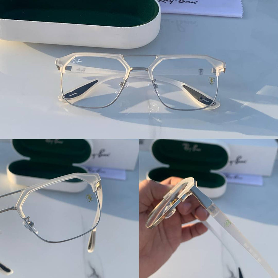 Ray-Ban 04 white plano