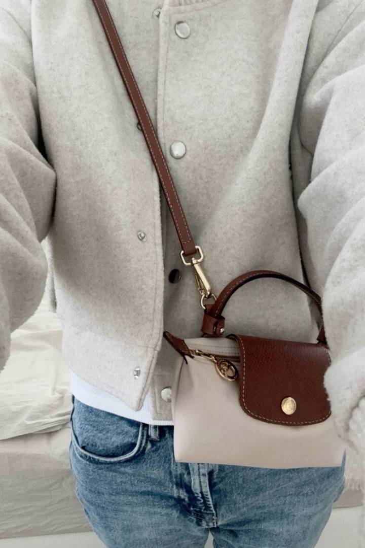 Longchamp Mini Crossbody Bag With Poly Bag