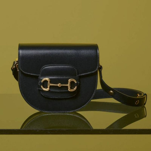 Gucci OnSale Horsebit Shoulder Crossbody Bag With Original Box