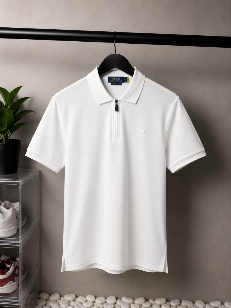 RALLPH LAUREN RL zip polo t shirt 1048