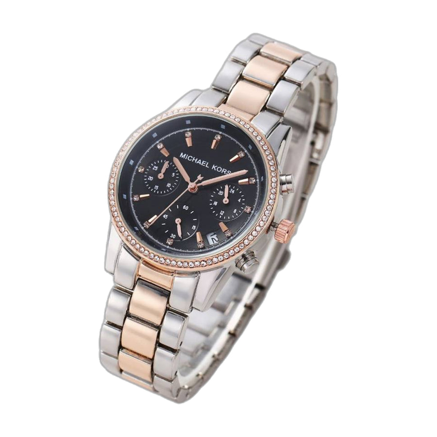 Michael Kors Bryant Chronograph 2Ton-Copper-Black