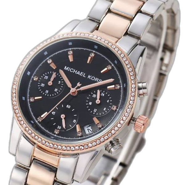 Michael Kors Bryant Chronograph 2Ton-Copper-Black