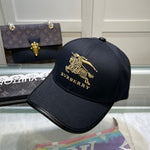 Burberry_BB_black_gold_plain_premium_unisex_cap(with_Safety_Box)