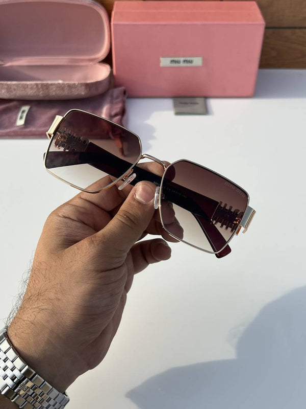 Miu miu 720 gold brown