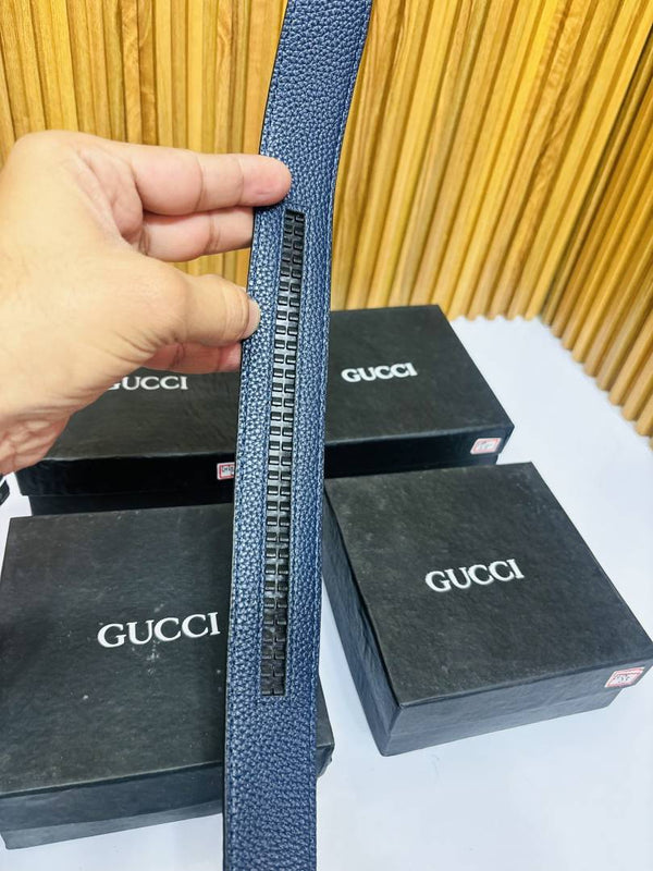 07 GUCHI BLUE PREMIUM QUALITY AUTOMATIC LOCK BELT