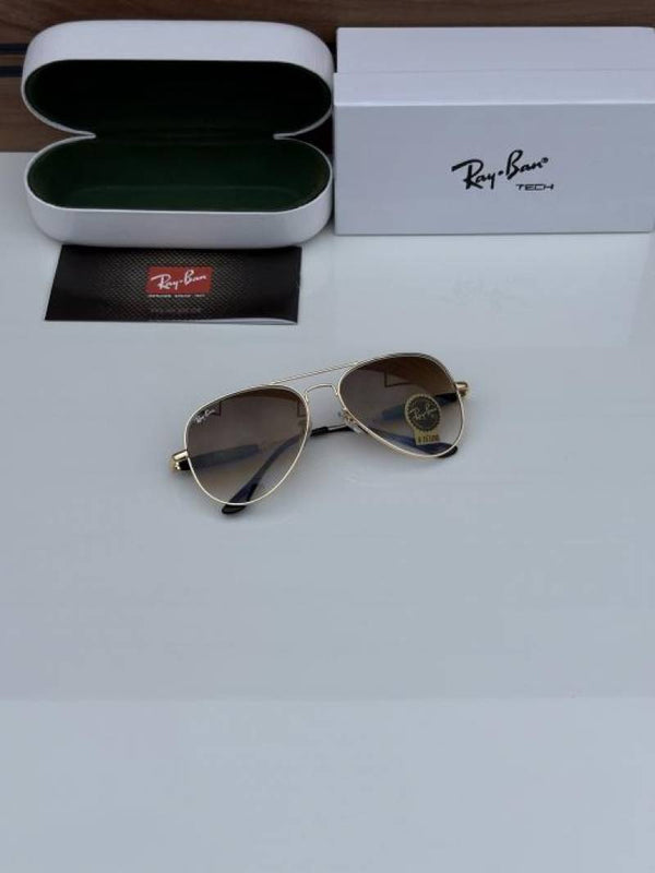 rey ban 3517 gold brown shaded