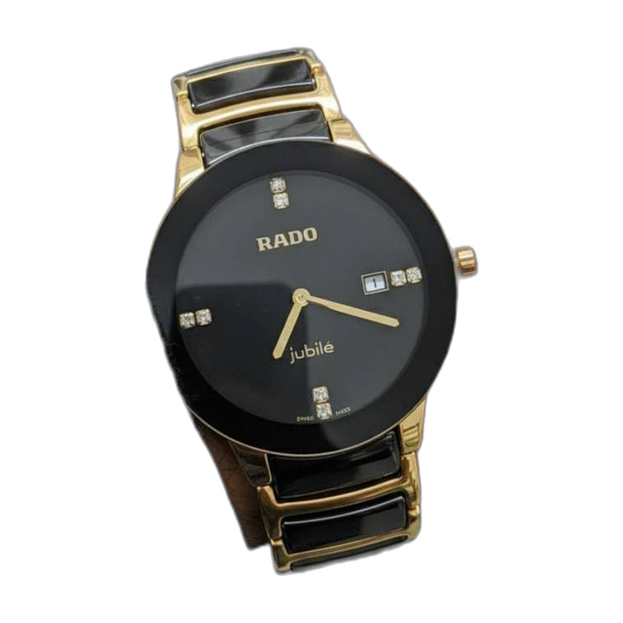 Rado jubli black gold mens