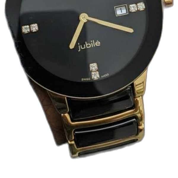 Rado jubli black gold mens