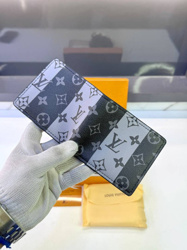 Lv_Loui Black Grey Wallet Belt Combo Fa 1093