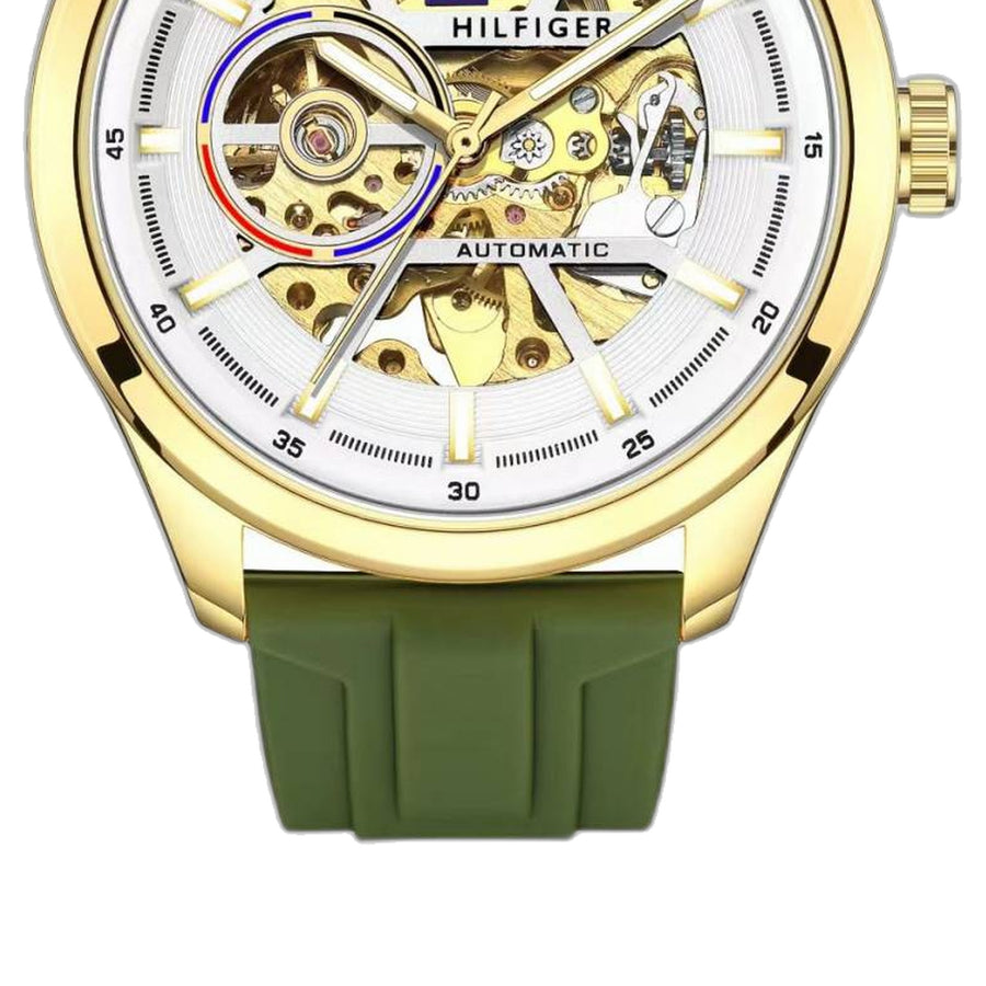 Tommy Hilfige_r Automatic Silicon Green-Gold-White