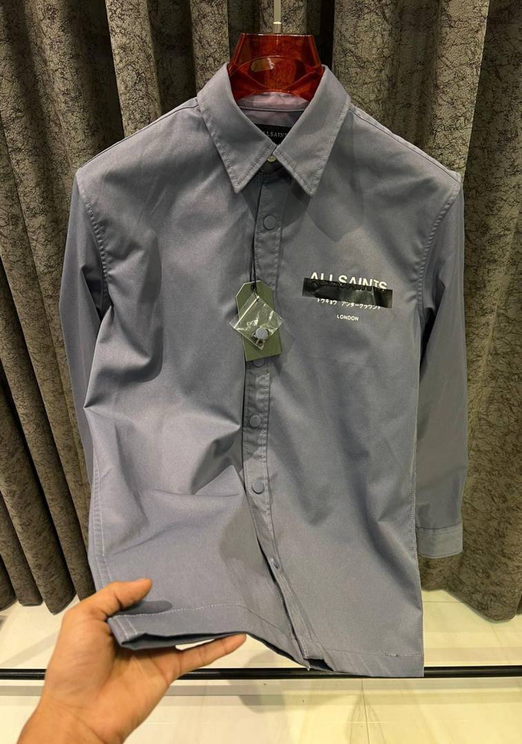 ALLSAINTS IMPORTED STORE ARTICLE SHIRT SKY BLUE