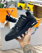 Louis Vuitton Trainer Black Embossed Monogram 1593