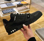 Louis Vuitton Trainer Black Embossed Monogram 1593