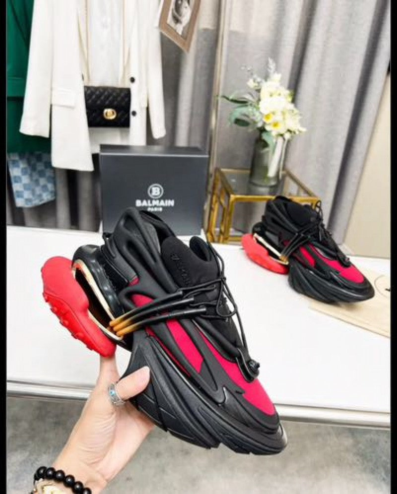 Balmain unicorn red black