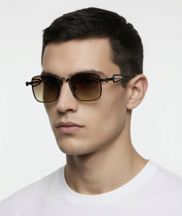 Gucci 96001 Silver Brown Shaded