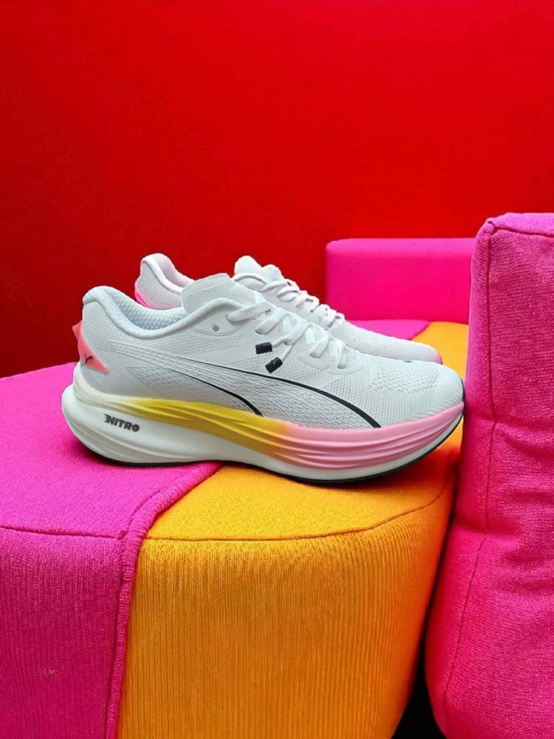 Puma Womens Deviate Nitro 3 White Orange 1797