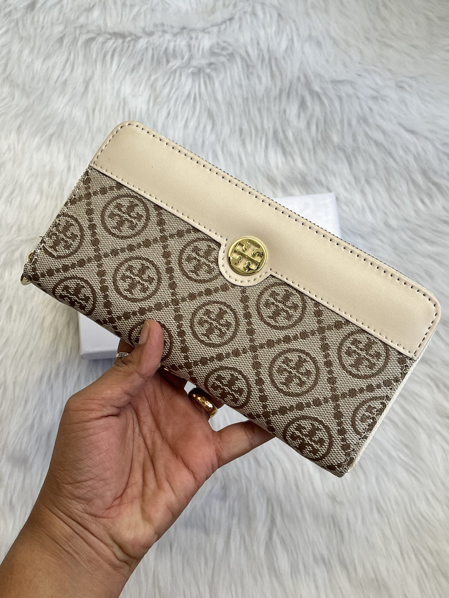 Tori Burch_69_Apricot_Single_Zippy_Wallet_WithOriginalBox