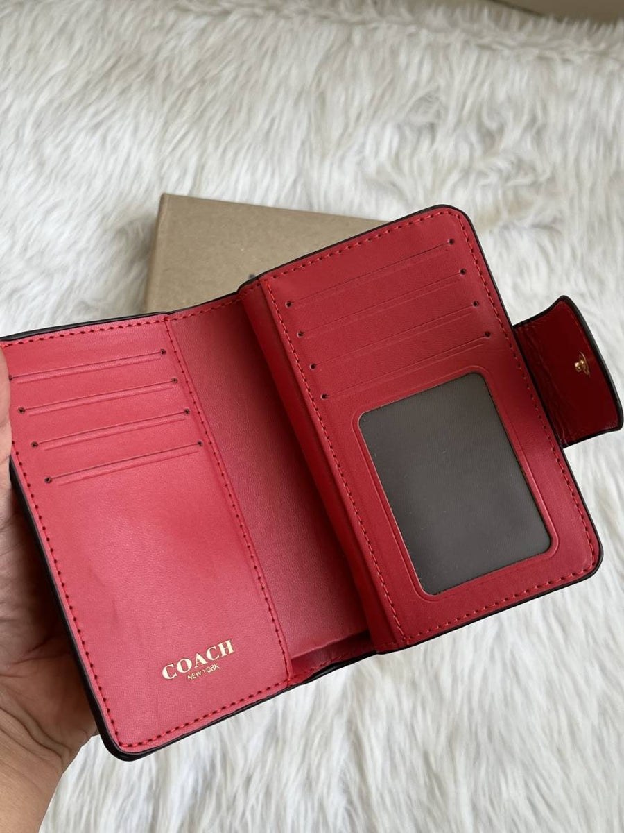 Coach_608_Pink_Small_Flap_Wallet_With_OriginalBox_DustCover_Premium