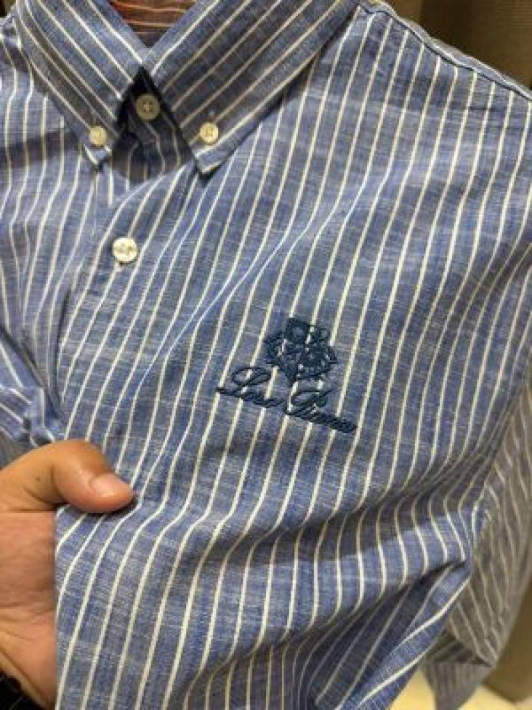 Lorro Pianna Lining Full Sleeves Shirt Blue