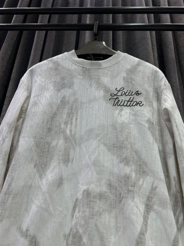 v-uitton imported sweatshirt store article white and grey