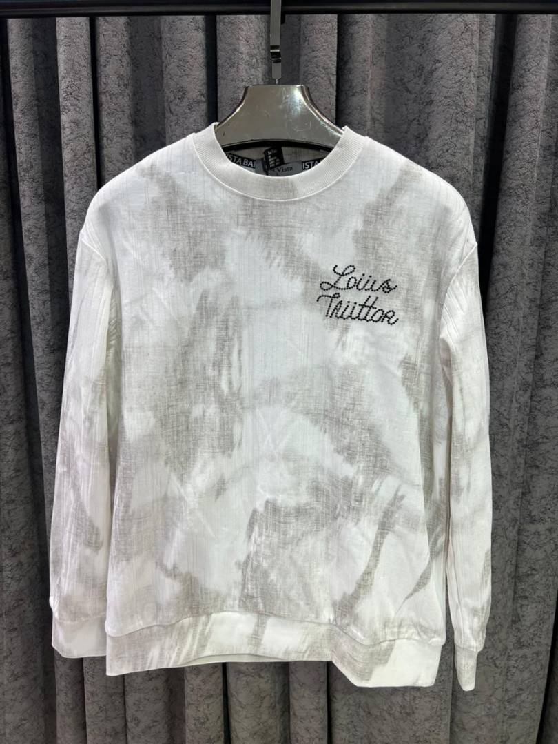 v-uitton imported sweatshirt store article white and grey