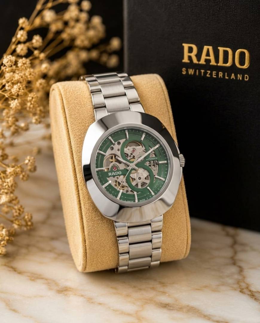 Rado DiaStar Original Skeleton Silver Green