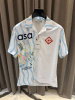 Casablanca Japanese Lycra Half Sleeves Shirt White