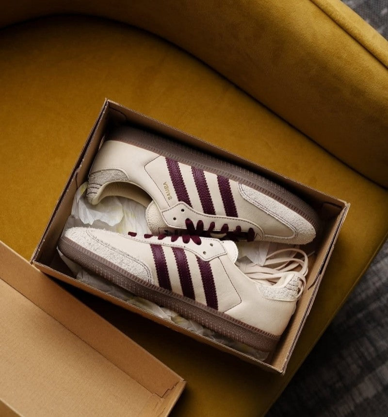 Adidas Samba OG Men s Wonder White Maroon