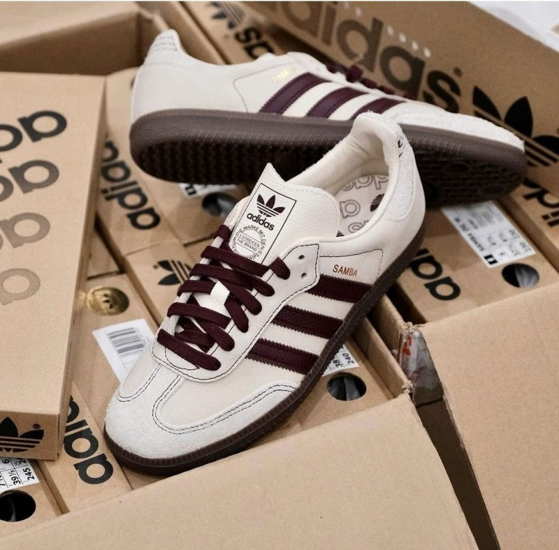 Adidas Samba OG Men s Wonder White Maroon