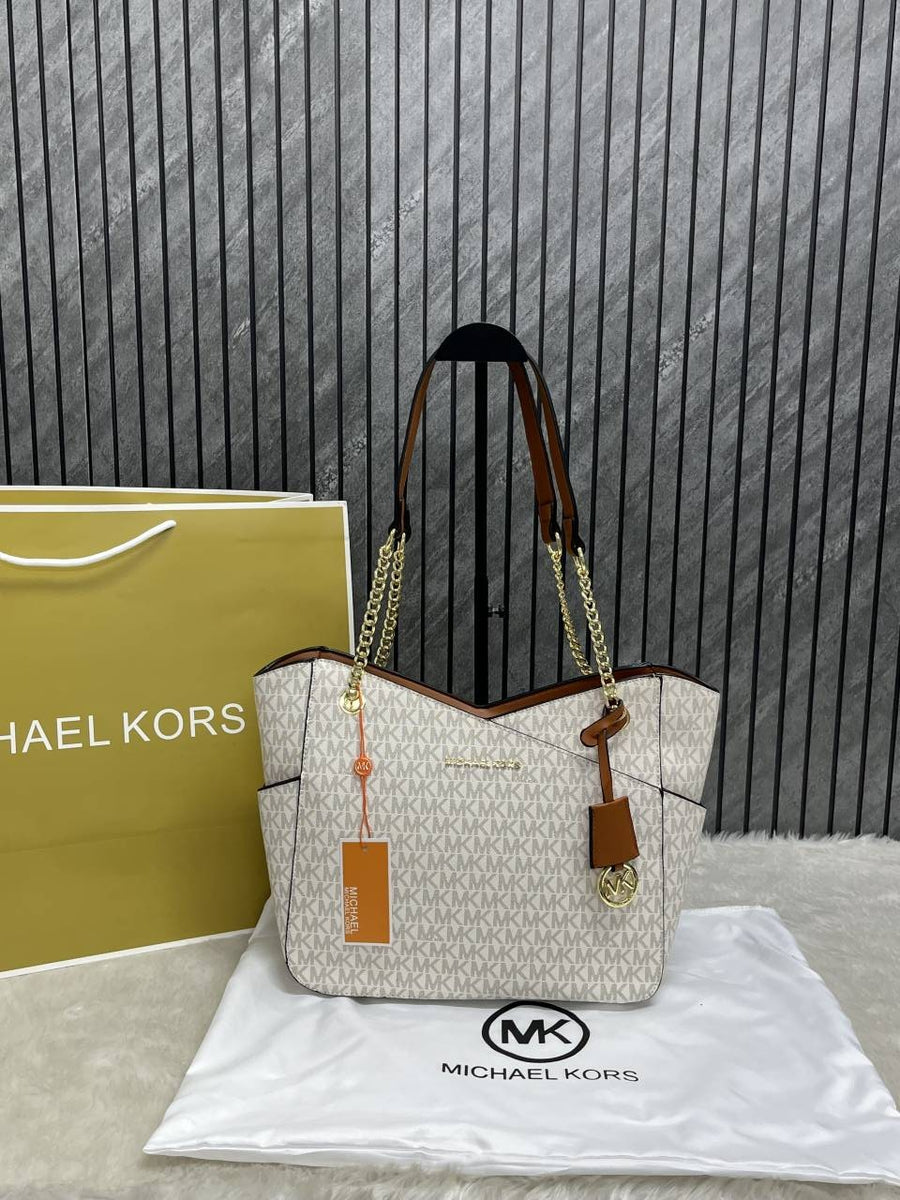 Michael Kors_Jet_Set_Signature_Shoulder_Tote_With_DustCover_CarryBag